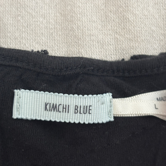 Kimchi Blue Women's Boho Whimsigoth Tiered Ruffle Top Size S Simplicity Chic - Picture 3 of 8